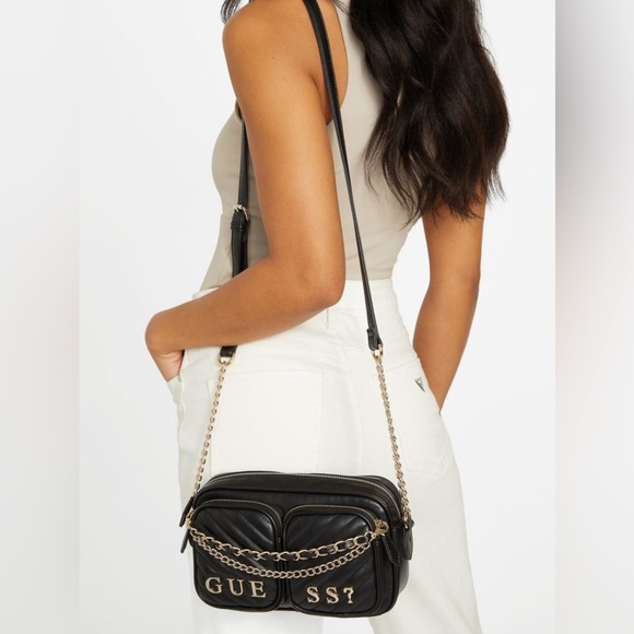 New GUESS Cassie Quilted Crossbody - Picture 1 of 5